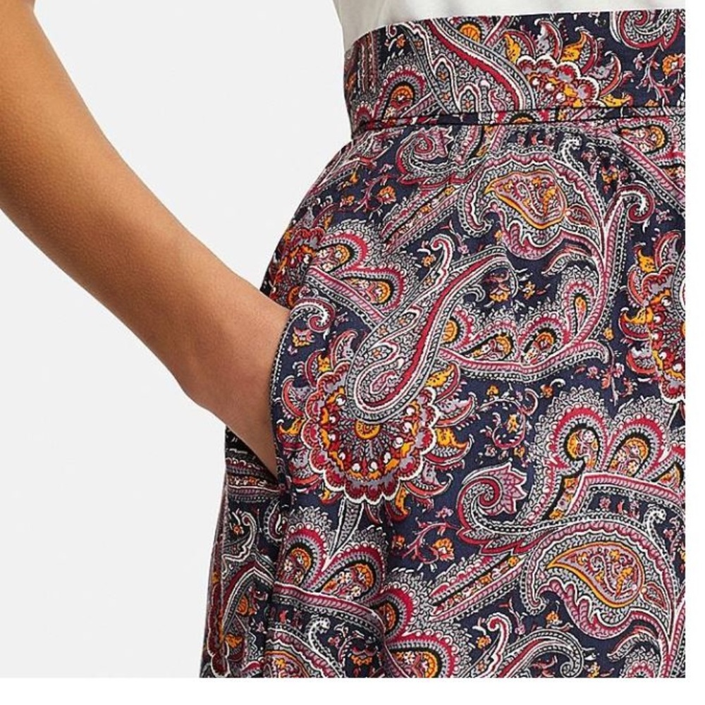 Uniqlo Women Ruffle Skirt Size 6 - Blue or Orange - Picture 4 of 8